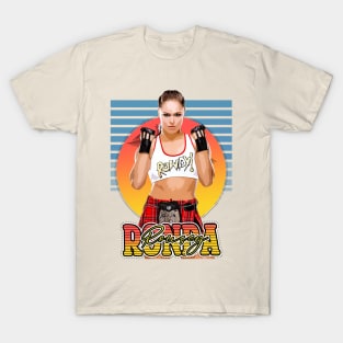 Retro Style Flyer Ronda Rousey T-Shirt